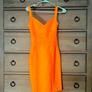 Fitted knee length bodycon dress